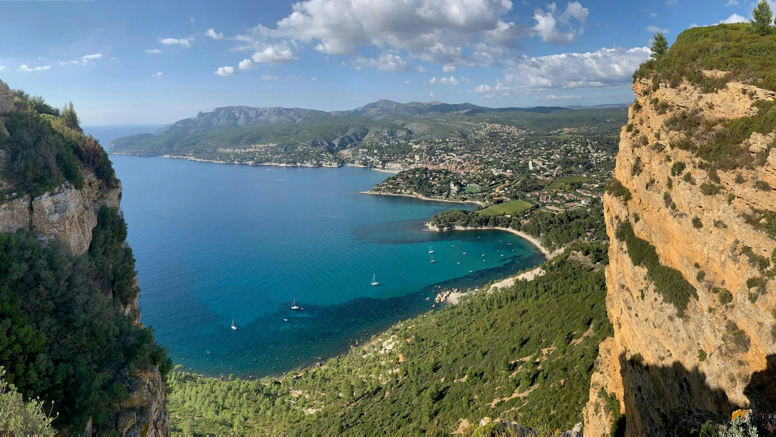 Plage de Cassis dans le sud de la France