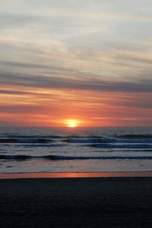 Coucher de soleil à Mimizan