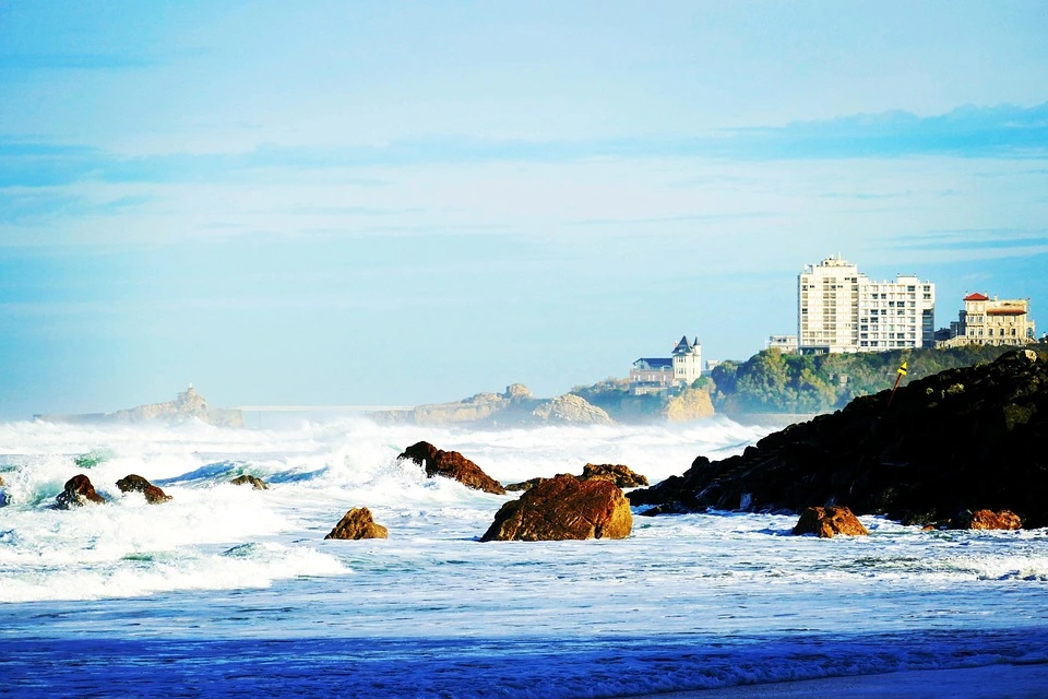 Mer à Biarritz.