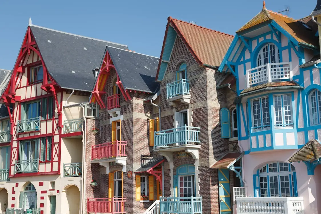Maisons colorées de Mers-les-Bains.