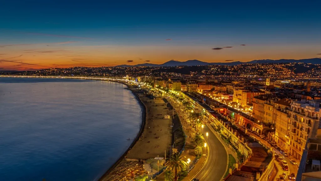Vue sur les hauteurs de Nice.