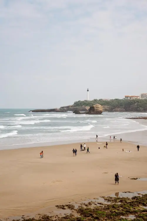 Plage Miramar à Biarritz.