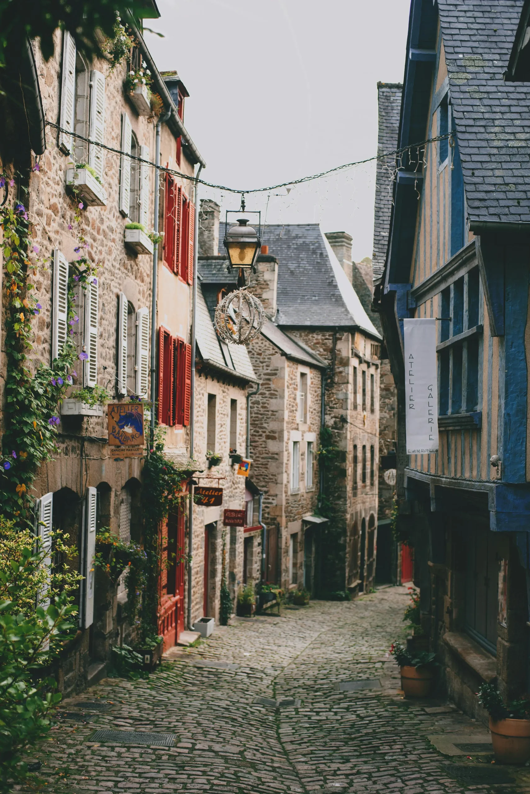 Ruelles pavées de Dinan.