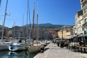 Port de Bastia en Corse.