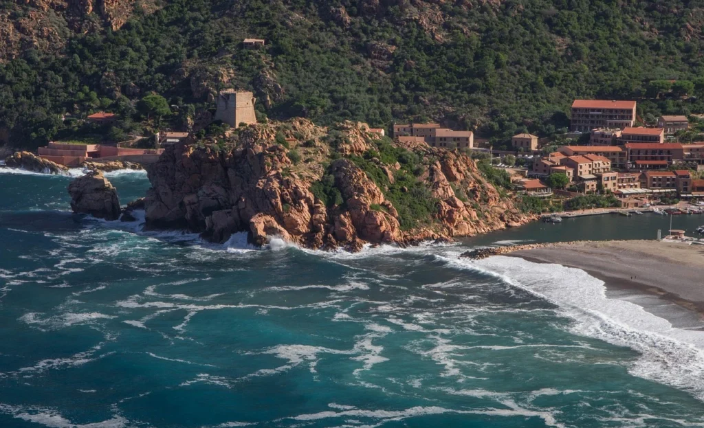 Porto Ota en Corse.