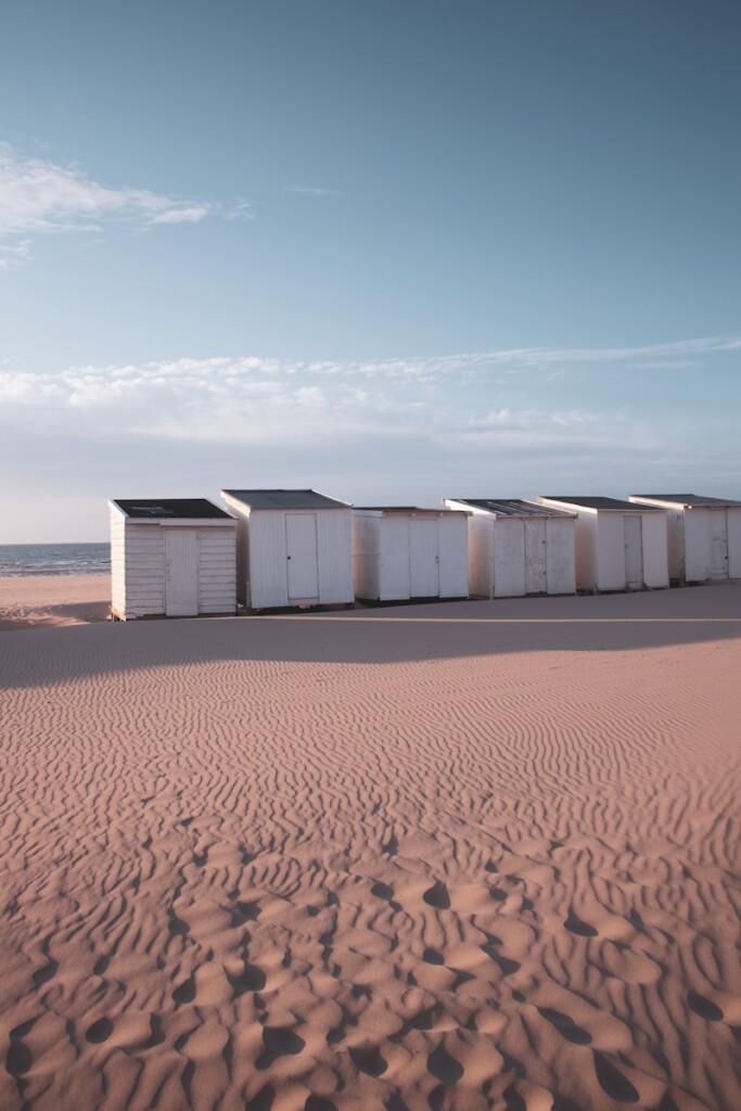 Chalets à la plage de Calais