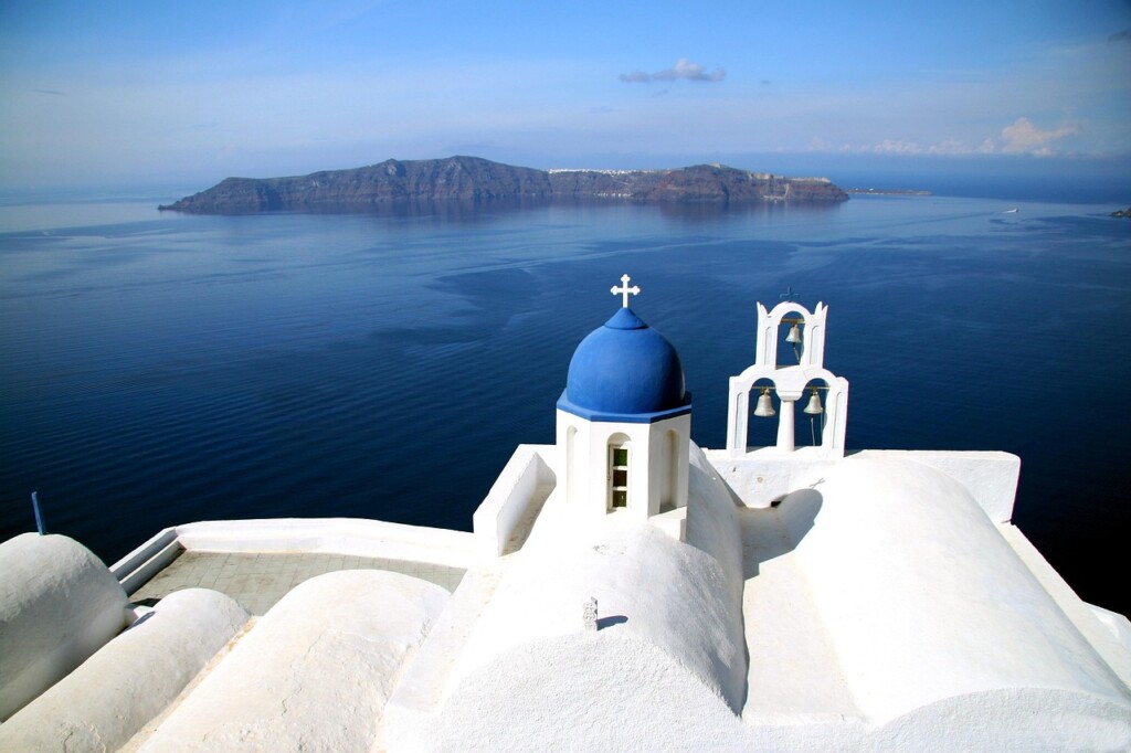 Santorin île en Grèce